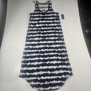 Nautica Tie-Dye Racerback Tank Dress Sundress size S NWT $52 MSRP